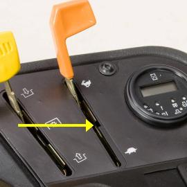 Entalhe no acelerador