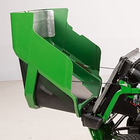 Tampa aberta para acesso ao motor